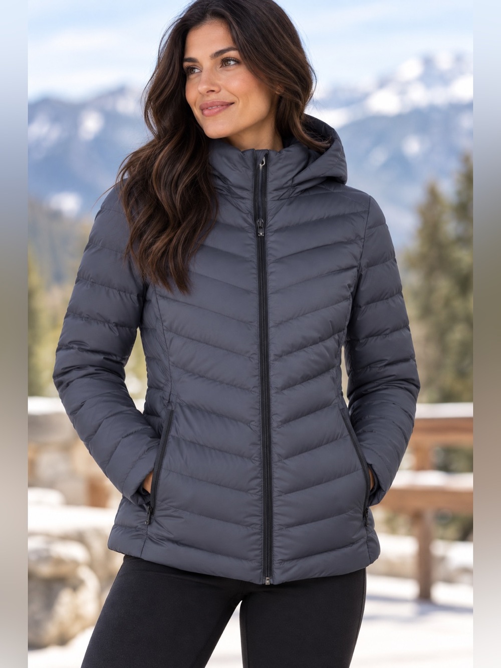 32 Degrees Heat Hooded 4-Way Stretch Jacket NEW